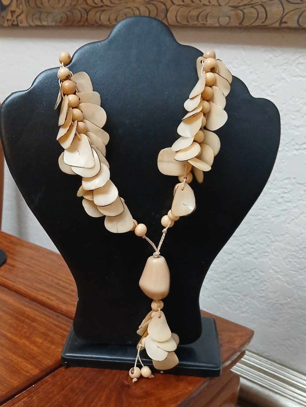 Eco- friendly Tagua Necklace.